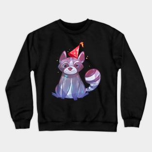 Party Animal Raccoon Crewneck Sweatshirt